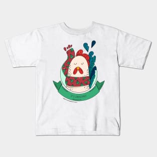 Its Christmas Chicken Kids T-Shirt